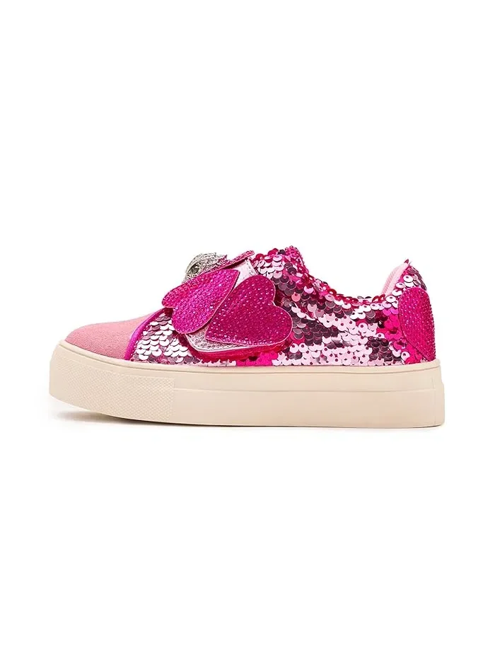 Кроссовки с блестками и бабочками Mini Laney Heart Strap Kurt Geiger London Kids — 5