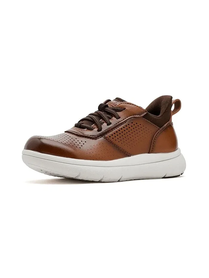 Кроссовки с эластичной шнуровкой Fleet Perf Toe Florsheim Kids — коричневый