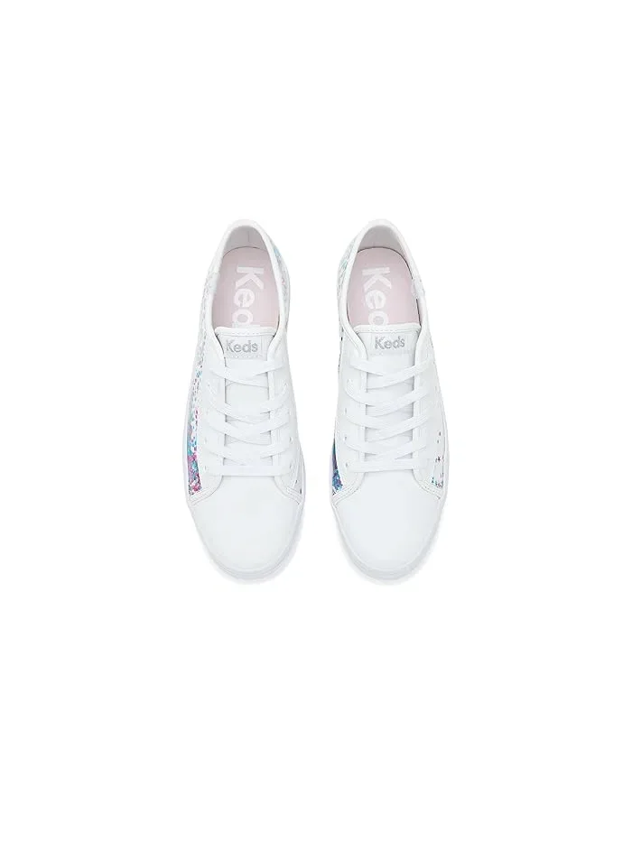 Кроссовки с блестками Triple Up Glitter Under Glass Keds Kids, Turquiose — 3