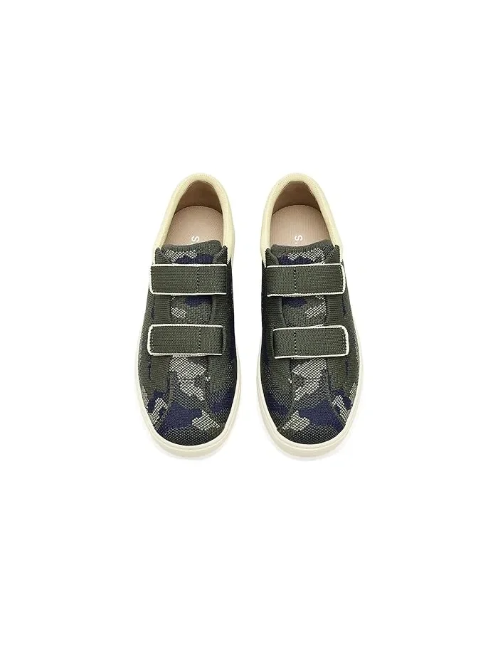 Кроссовки на липучках Strap Sneaker Rothy's Kids, Spruce Camo — 3