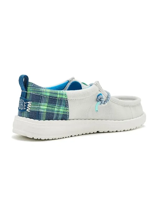 Кроссовки в клетку Wally Funk Prep Plaid Hey Dude Kids — 4
