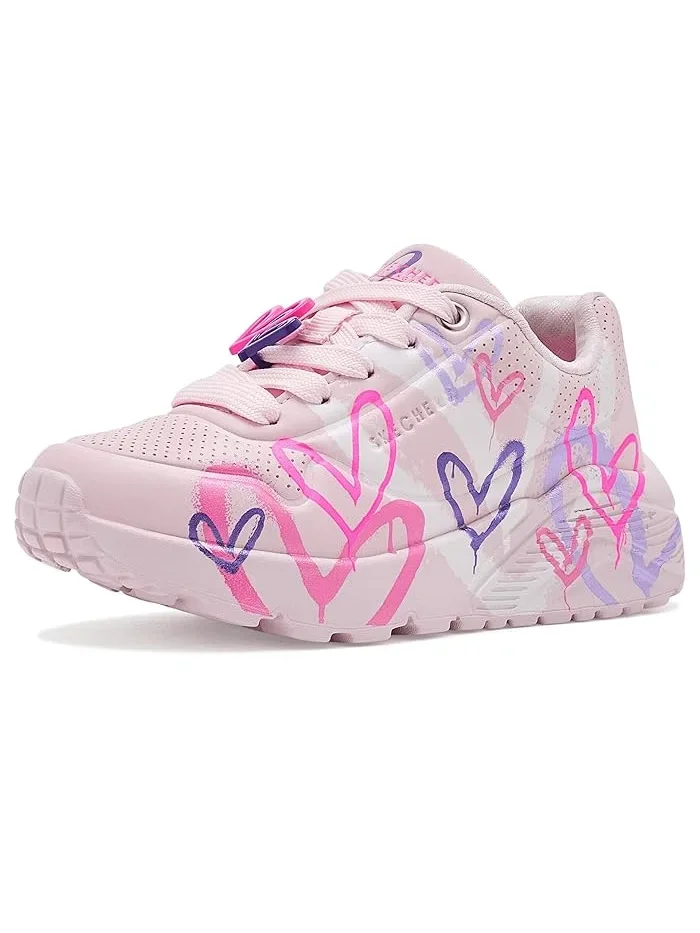 Кроссовки с принтом сердец Uno Lite Skechers Kids — 1