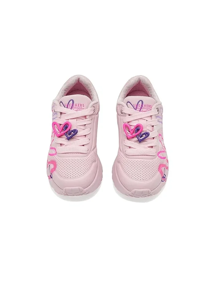Кроссовки с принтом сердец Uno Lite Skechers Kids — 3