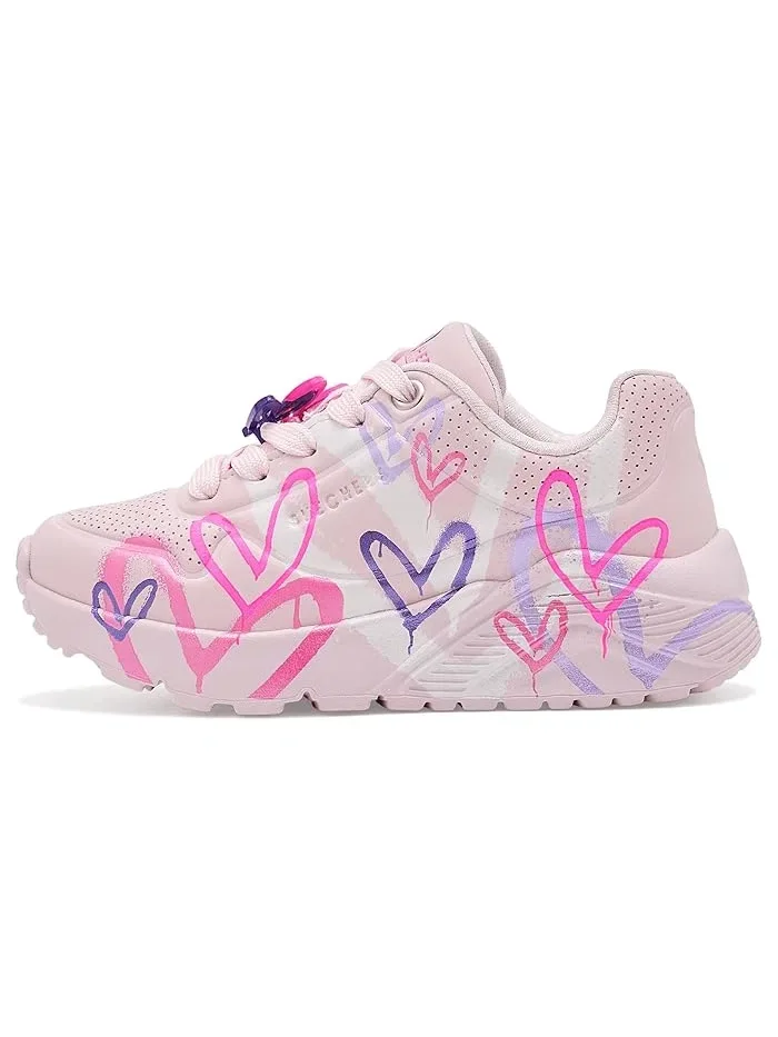 Кроссовки с принтом сердец Uno Lite Skechers Kids — 5