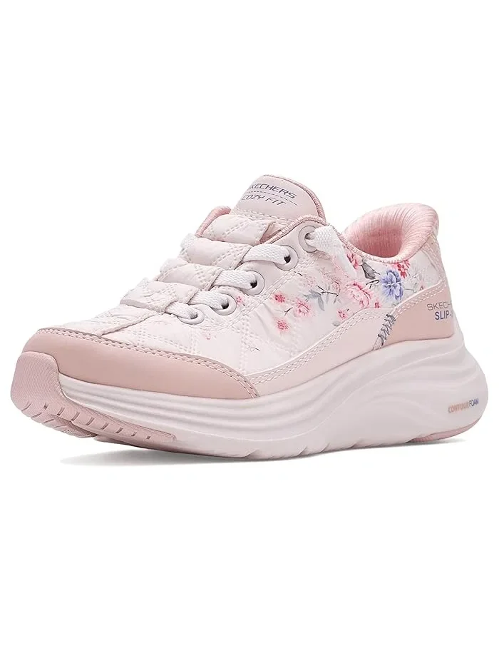 Кроссовки с цветочным дизайном Hands Free Slip-Ins Contour Foam Gentle Bloom SKECHERS KIDS — 2