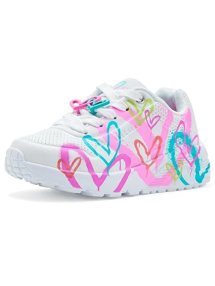 Кроссовки с принтом сердец Skechers X James Goldcrown-Uno Lite Flutter Hearts — 2