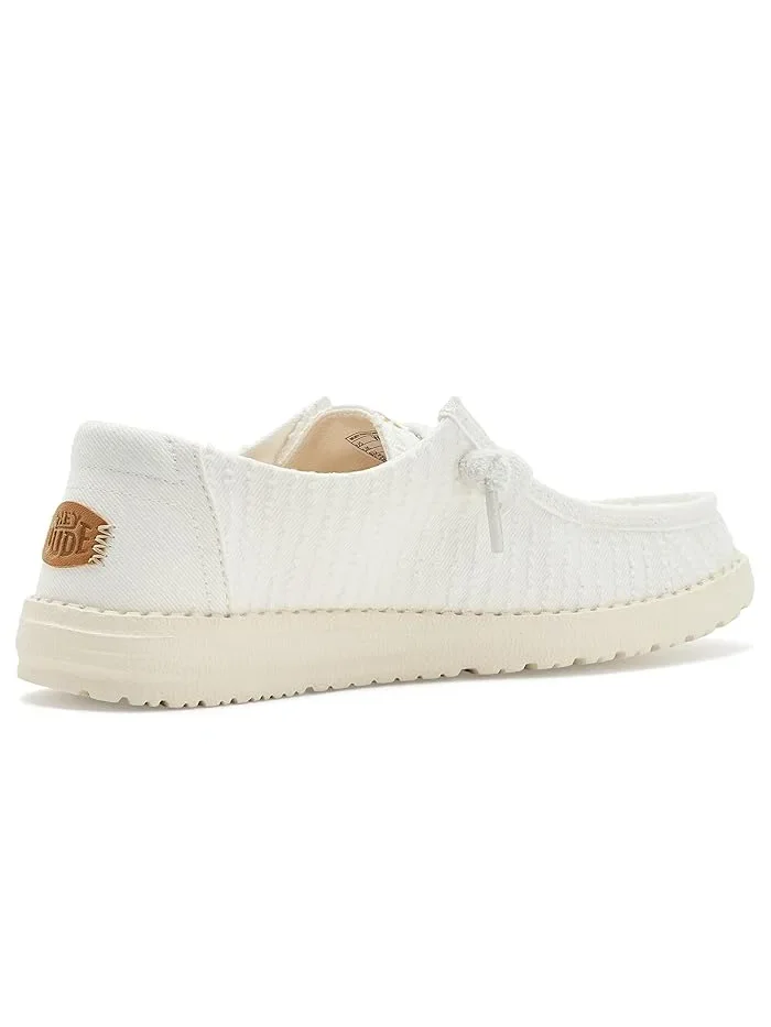 Кроссовки текстильные Wendy Frayed Canvas Hey Dude — 4