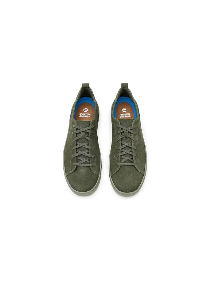 Кроссовки кожаные Ollie Lace-to-toe Johnston & Murphy, Sage Suede — 3