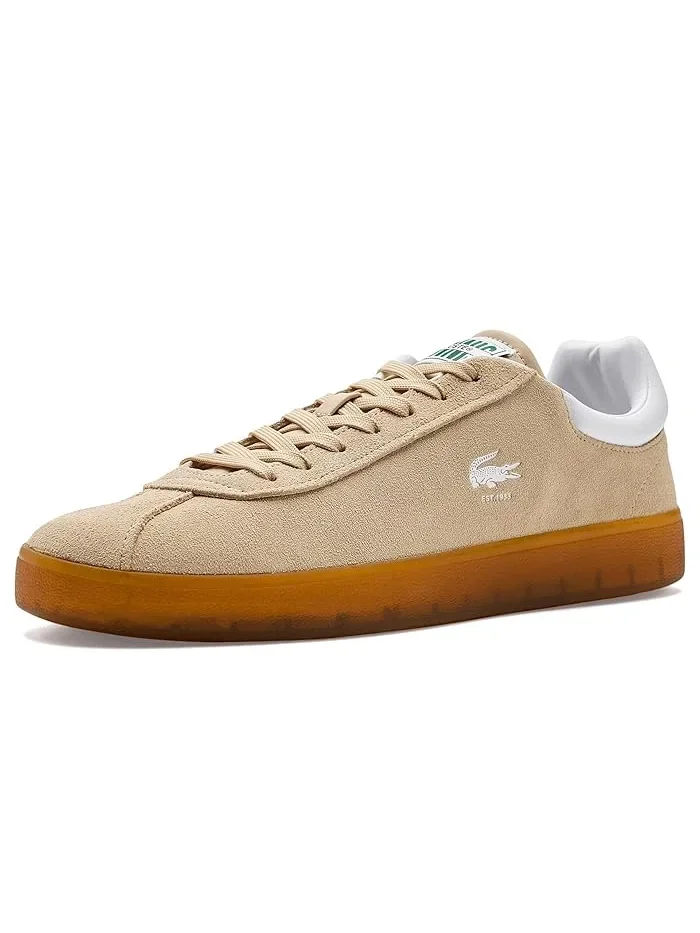 Кроссовки замшевые Baseshot Lacoste, Natural/Gum