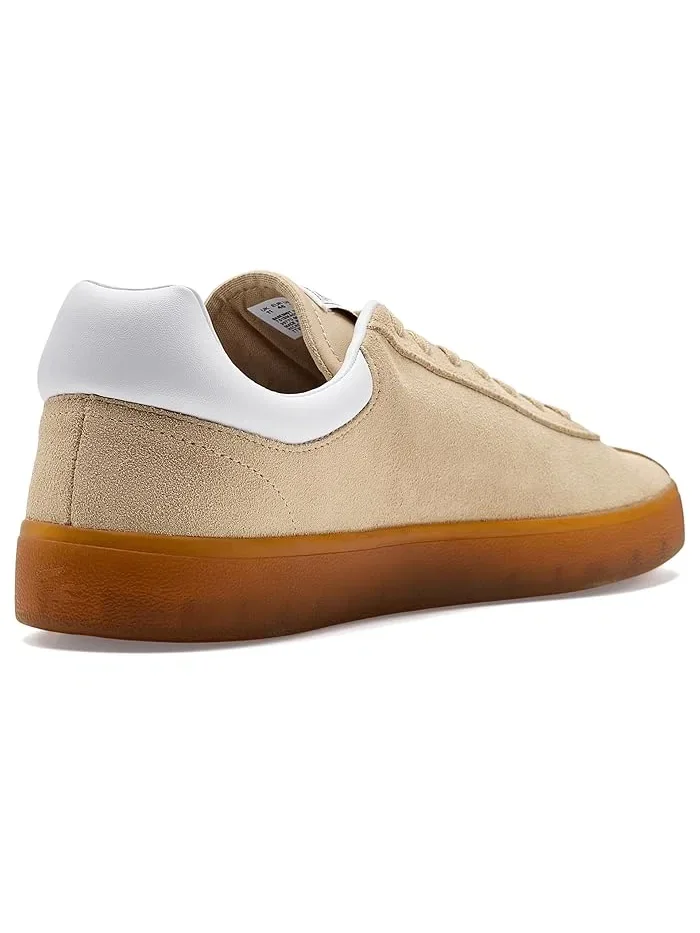 Кроссовки замшевые Baseshot Lacoste, Natural/Gum — 4