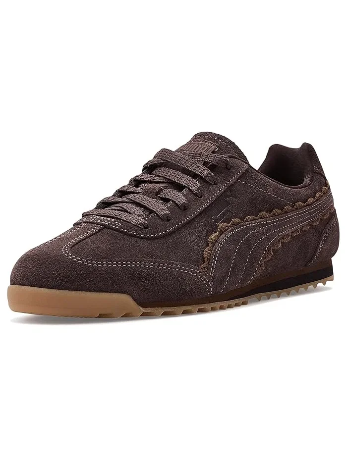 Кроссовки на шнуровке замшевые PUMA — 2