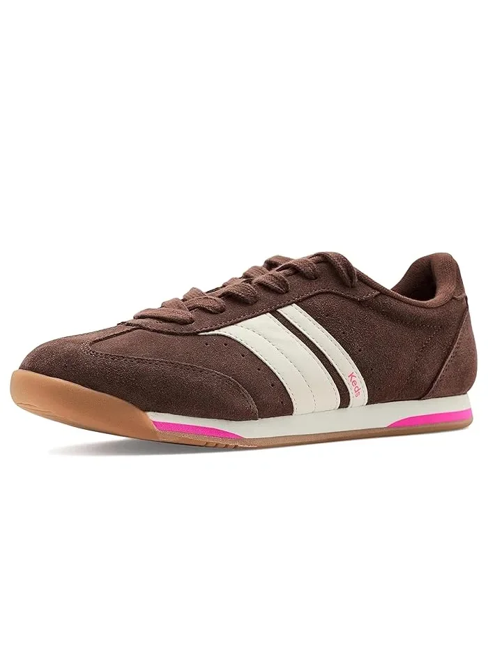 Кроссовки ретро Keds Revival Lace-Up, Chocolate/Egret Suede/Leather — 1