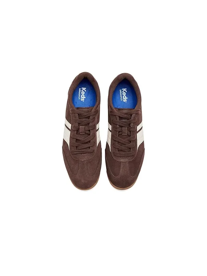 Кроссовки ретро Keds Revival Lace-Up, Chocolate/Egret Suede/Leather — 3