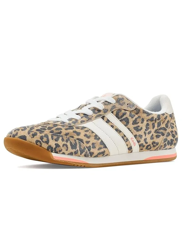 Кроссовки кожаные Keds Revival Lace-Up, Leopard Suede — 1
