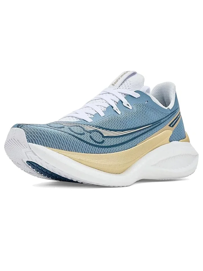 Кроссовки беговые с карбоновой пластиной Endorphin Pro 5 Saucony, Storm/Gilded — 2