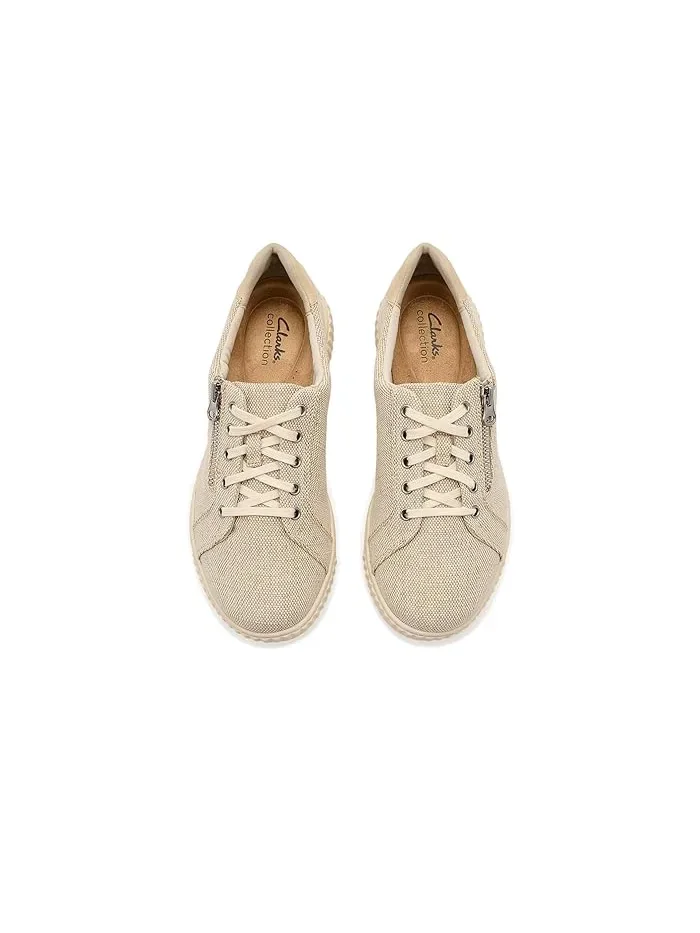 Кроссовки на шнуровке Caroline Echo Clarks, Natural Textile — 3