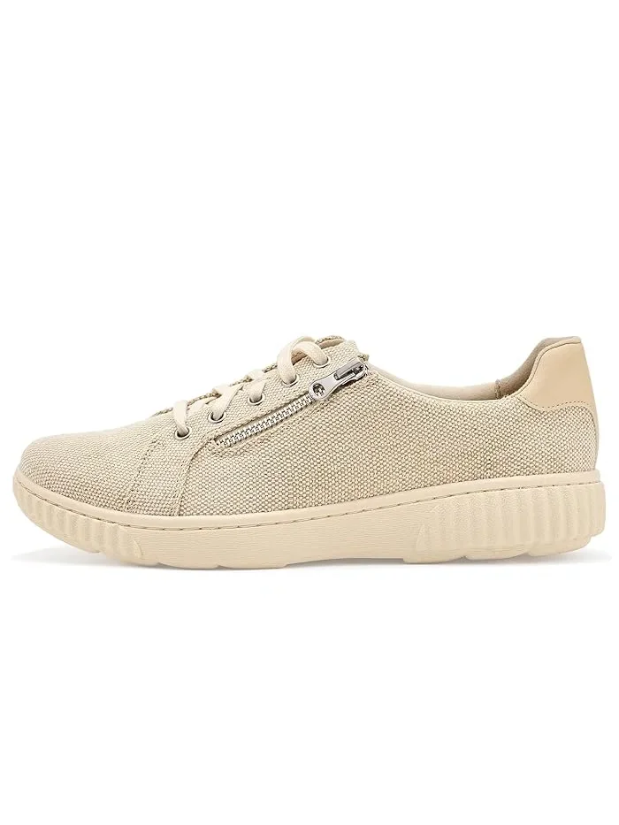 Кроссовки на шнуровке Caroline Echo Clarks, Natural Textile — 5