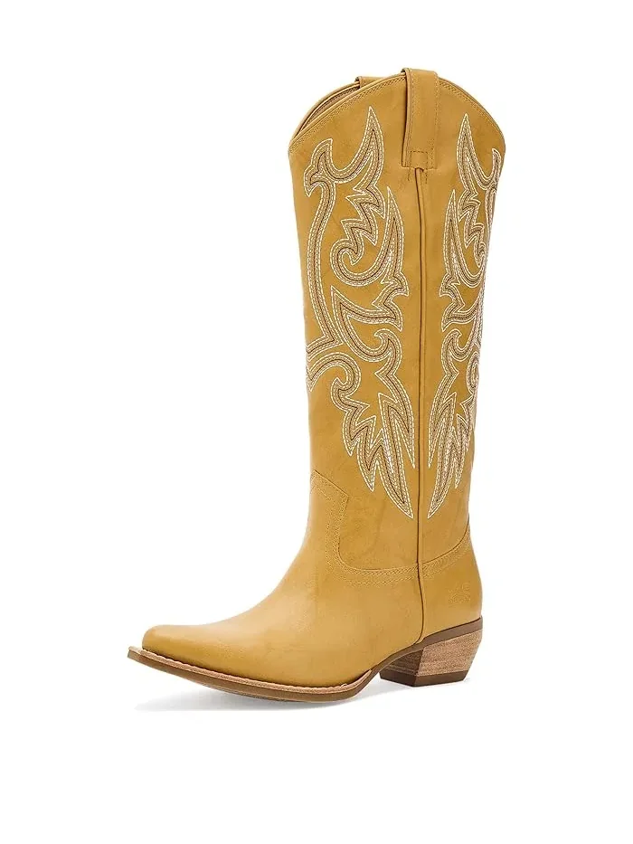 Ботинки вестерн с вышивкой Irlene Tall Deco Stitch FRYE AND CO. — 1