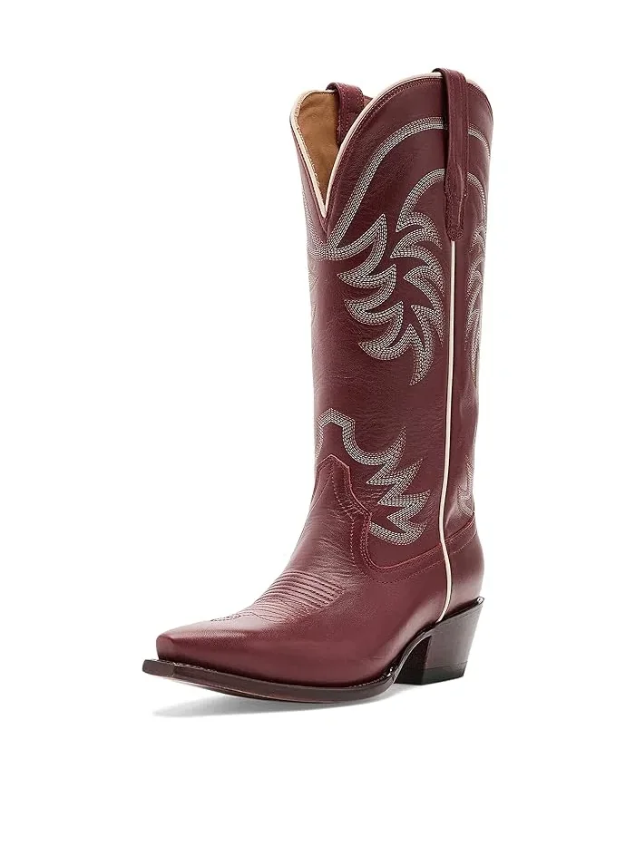 Ковбойские сапоги The Annie Wide Calf Tecovas — красный