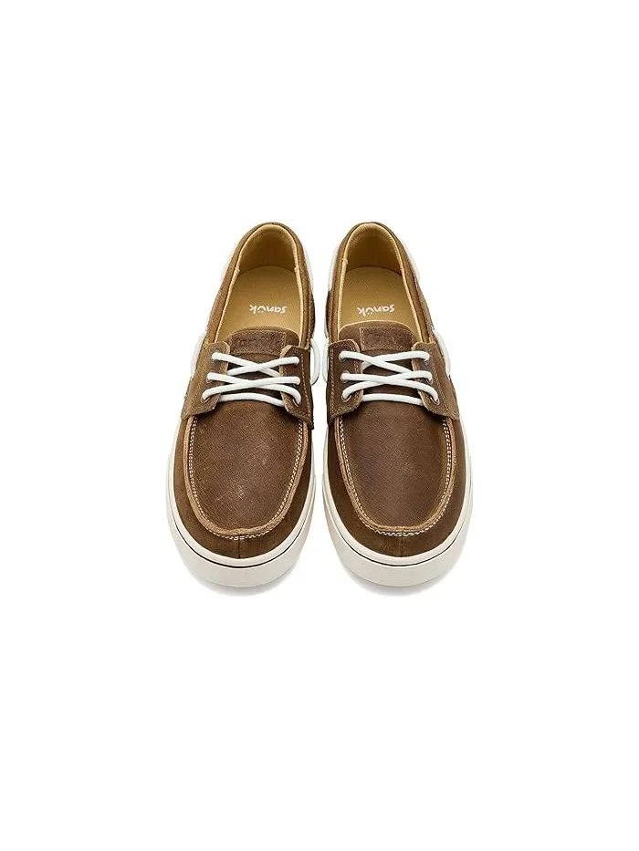 Ботинки  Hava-boat Leather Sanuk, Doe — 3