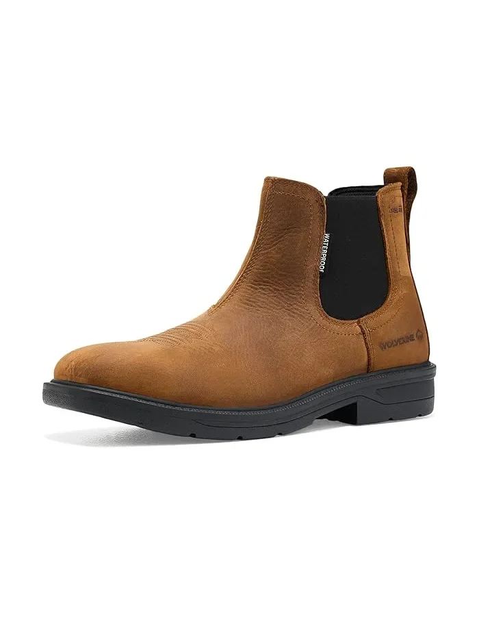 Ботинки рабочие Rancher Level Chelsea Slip-on стальной носок Wolverine — 2