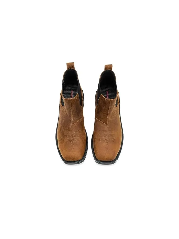 Ботинки рабочие Rancher Level Chelsea Slip-on стальной носок Wolverine — 3