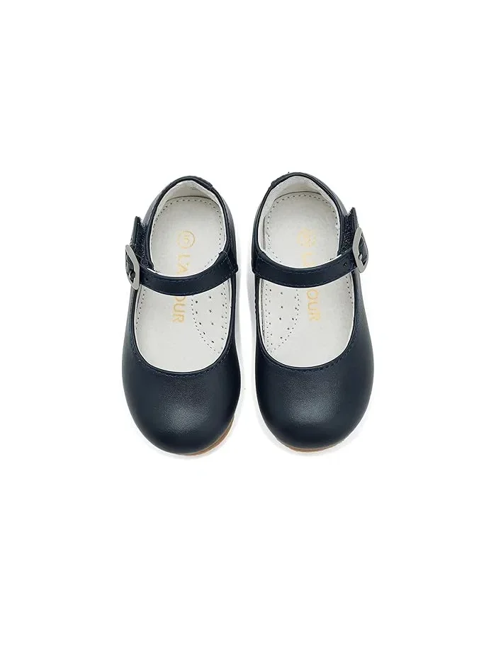 Туфли балетки с перламутровым блеском Rebecca L'Amour Shoes Kids — 3