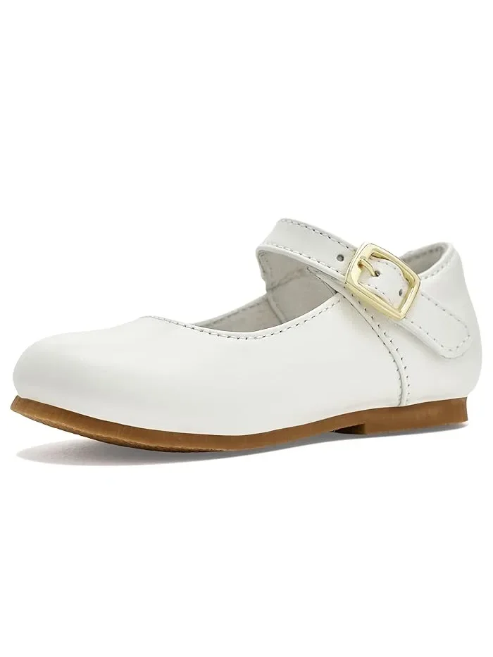 Туфли балетки с перламутровым блеском Rebecca L'Amour Shoes Kids — 1