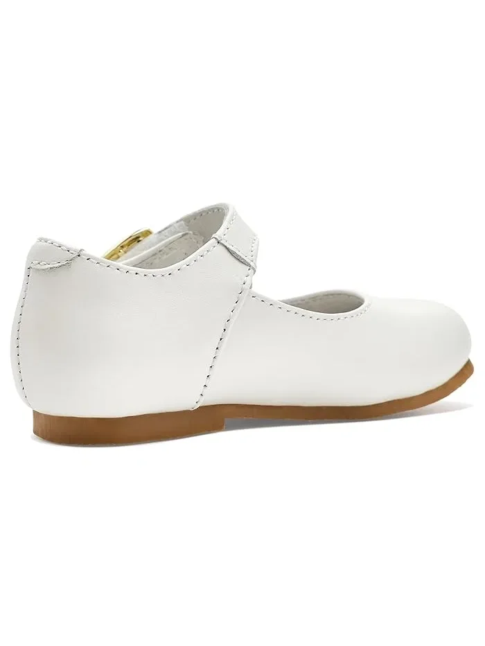 Туфли балетки с перламутровым блеском Rebecca L'Amour Shoes Kids — 4