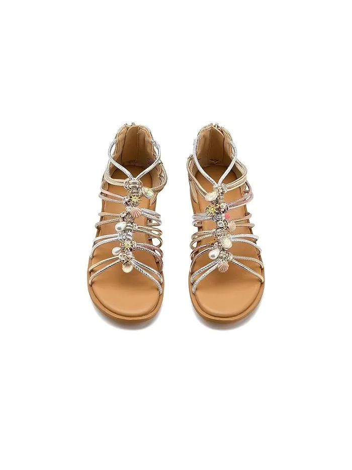 Сандалии металлик мульти Glowee Steve Madden Kids — 3