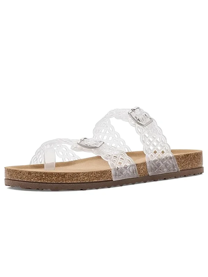 Сандалии блестящие ремешки Beach Steve Madden Kids — 2