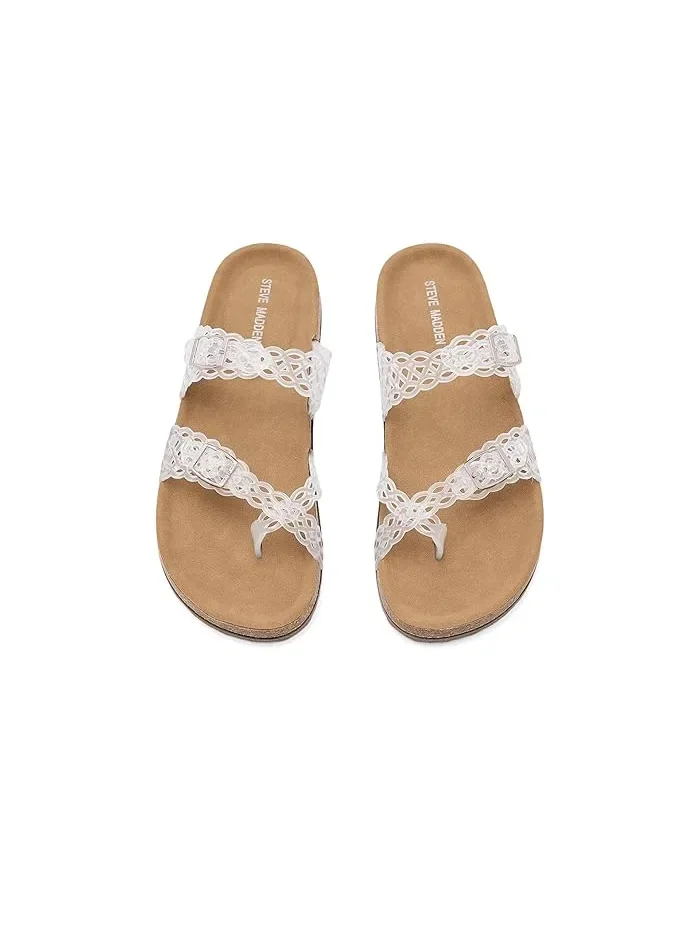 Сандалии блестящие ремешки Beach Steve Madden Kids — 3