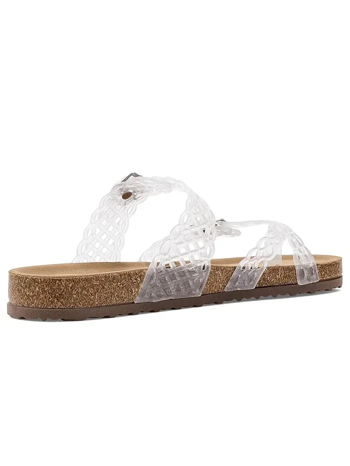 Сандалии блестящие ремешки Beach Steve Madden Kids — 4