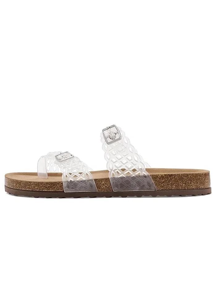 Сандалии блестящие ремешки Beach Steve Madden Kids — 5
