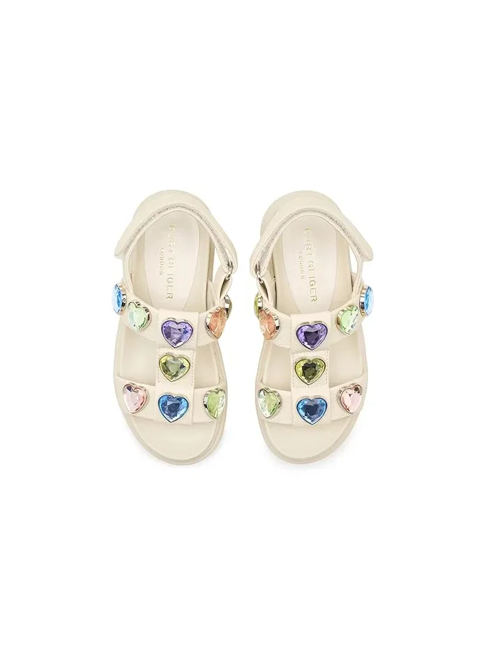 Сандалии Mini Orson Hearts Kurt Geiger London Kids — 3