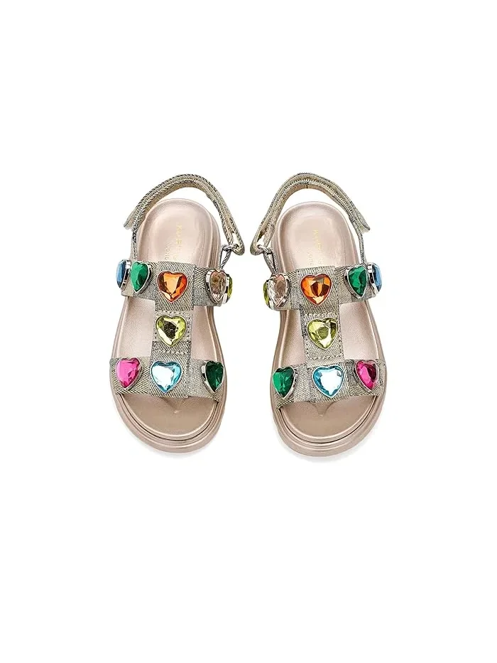Сандалии с сердечками Mini Orson Hearts Kurt Geiger London Kids — 3