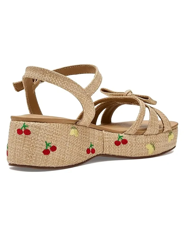 Сандалии flatform с плетеными ремешками Magenta Steve Madden Kids — 4