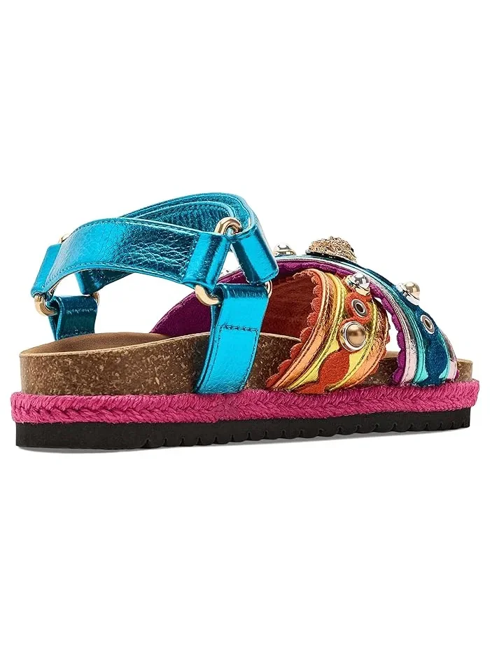 Сандалии-эспадрильи с джинсовым ремешком Mini Kensington Kurt Geiger London Kids — 4