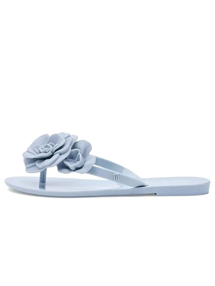 Сандалии с цветочным декором Harmonic Petals Mini Melissa — изображение 4 из 4, светлый синий