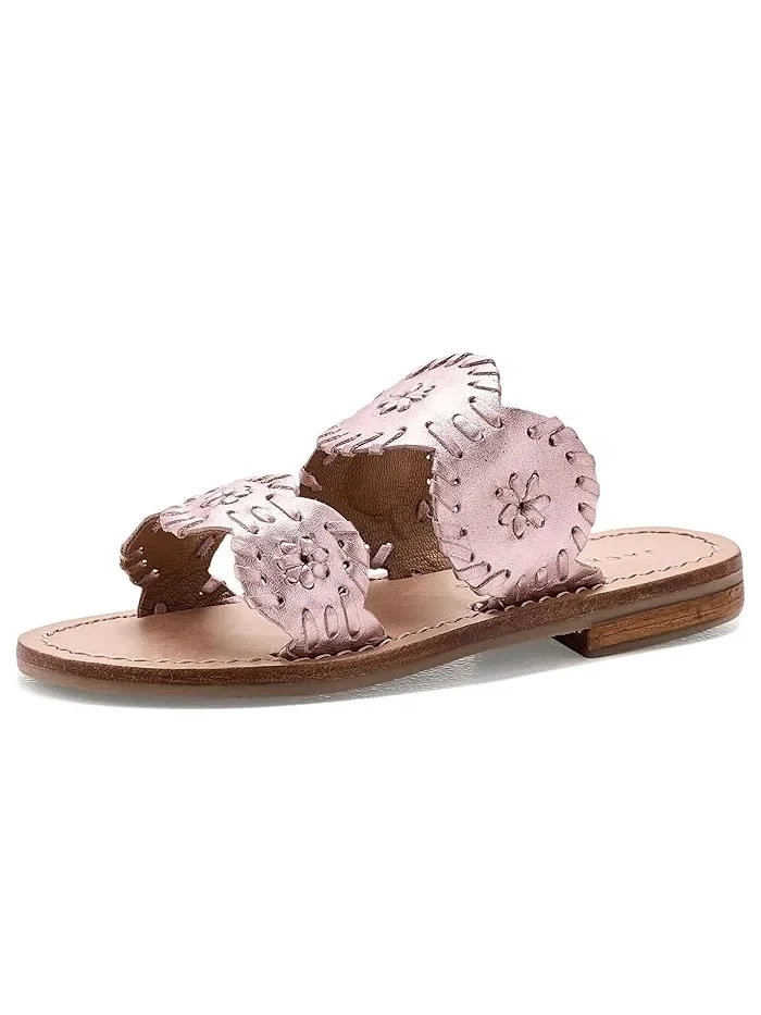 Сандалии Lauren Flat Rose Quartz, Jack Rogers Kids — 1