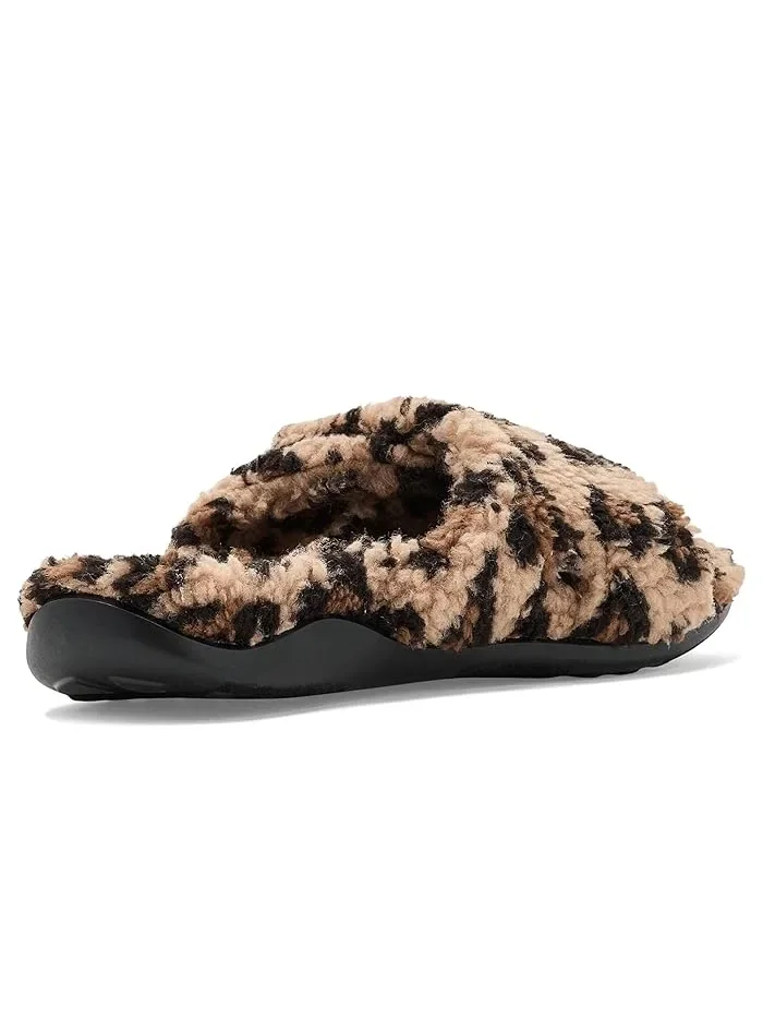Тапочки с открытым носком Zoey Strive, Leopard — 4