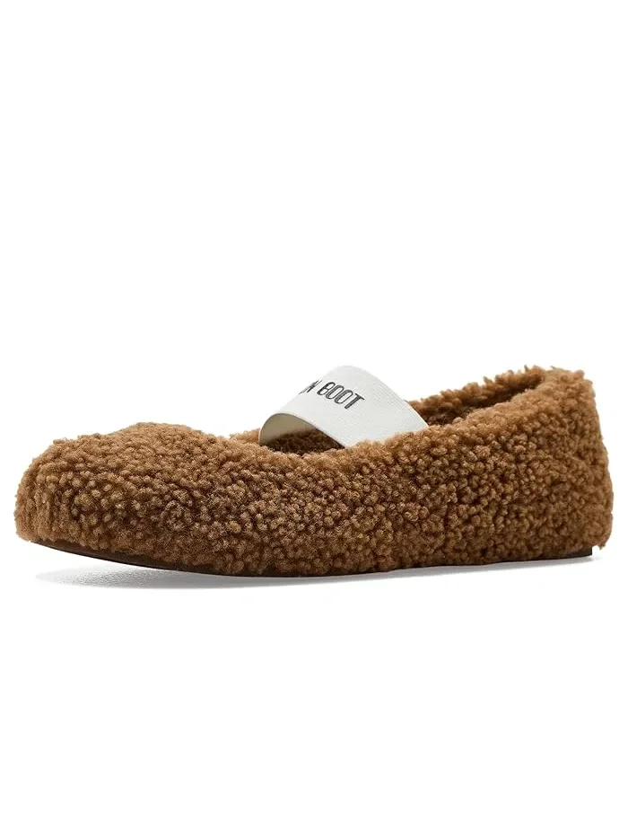 Тапочки Shearling Ballerina MOON BOOT — коричневый