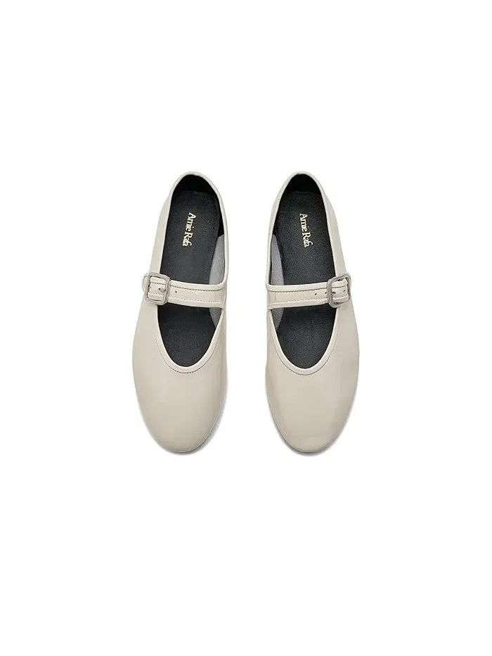 Туфли балетки кожаные Ashley Mary Jane Flats Amie Rafa — 3