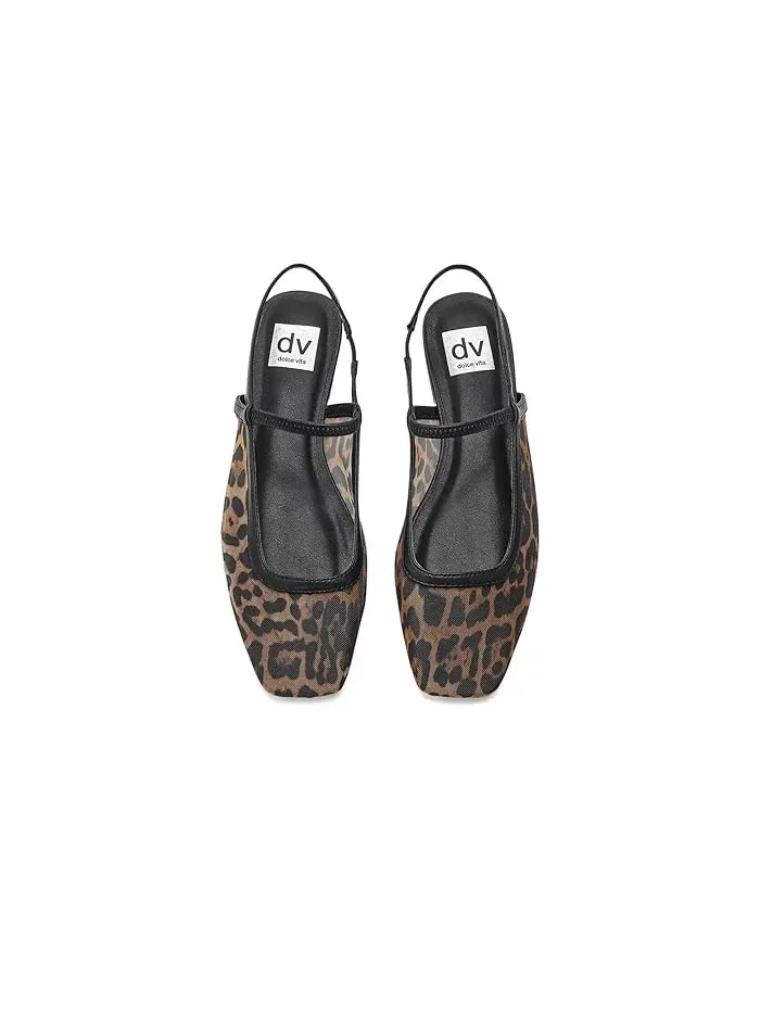 Балетки квадратный носок Fiera DV Dolce Vita, Leopard — 3