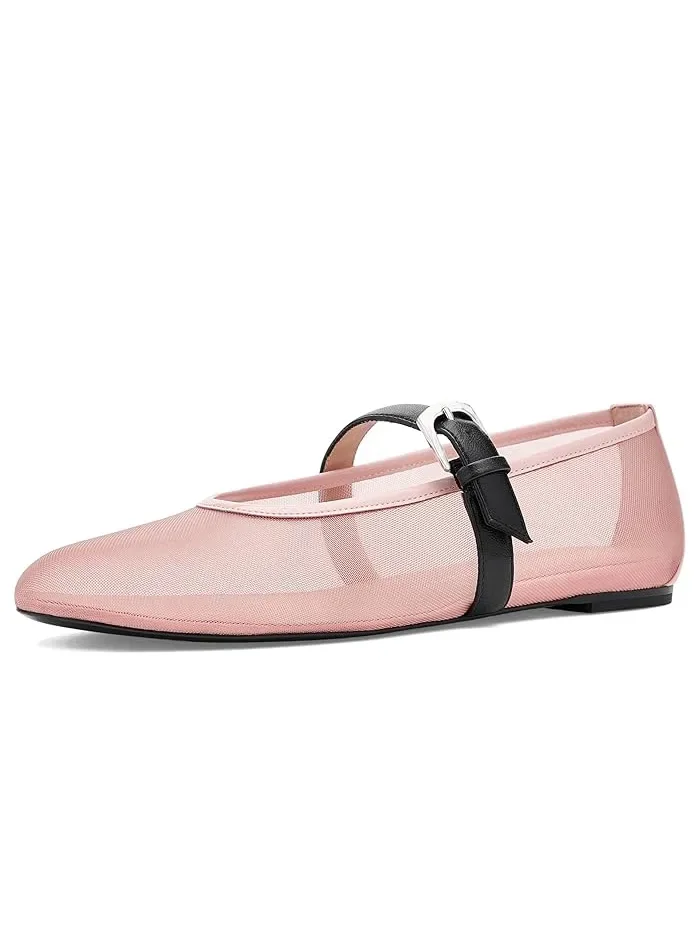 Туфли балетки с ремешком Sai Bareitall Maryjane Stuart Weitzman — 2
