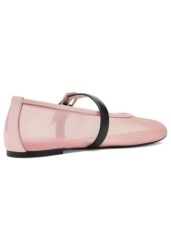 Туфли балетки с ремешком Sai Bareitall Maryjane Stuart Weitzman — 4