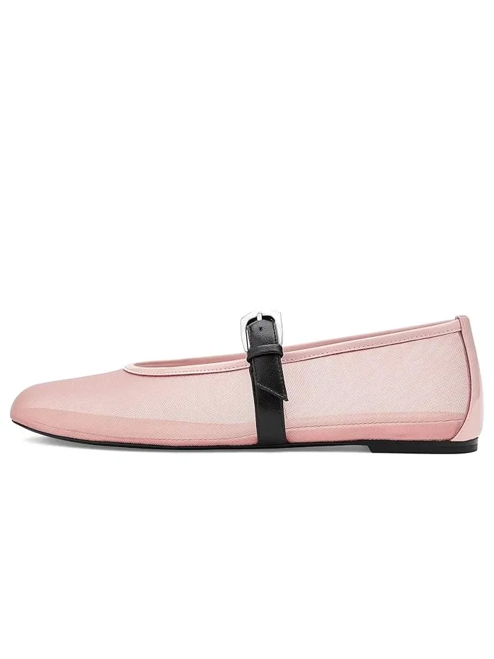 Туфли балетки с ремешком Sai Bareitall Maryjane Stuart Weitzman — 5