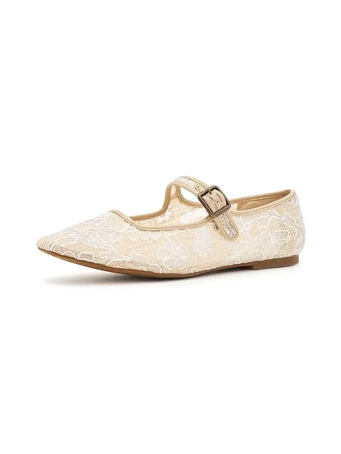 Балетки с кружевом Tannyr Floral Lace Sandal Lucky Brand — 2