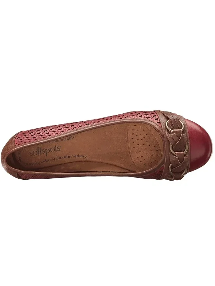 Туфли лазерной перфорацией Posie Softspots Comfortiva — изображение 3 из 5, красный