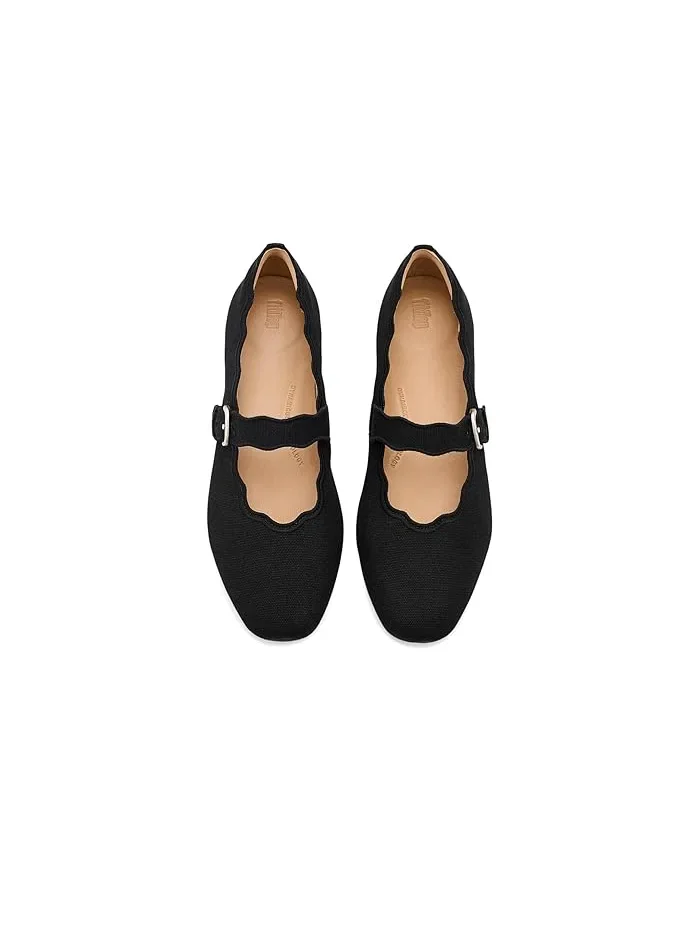 Туфли Мэри Джейн волновой кант Delicato Wave-Edge Canvas FitFlop — 3